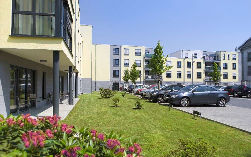 Wohnanlage an der Stadthalle Alsdorf -Aussenansicht