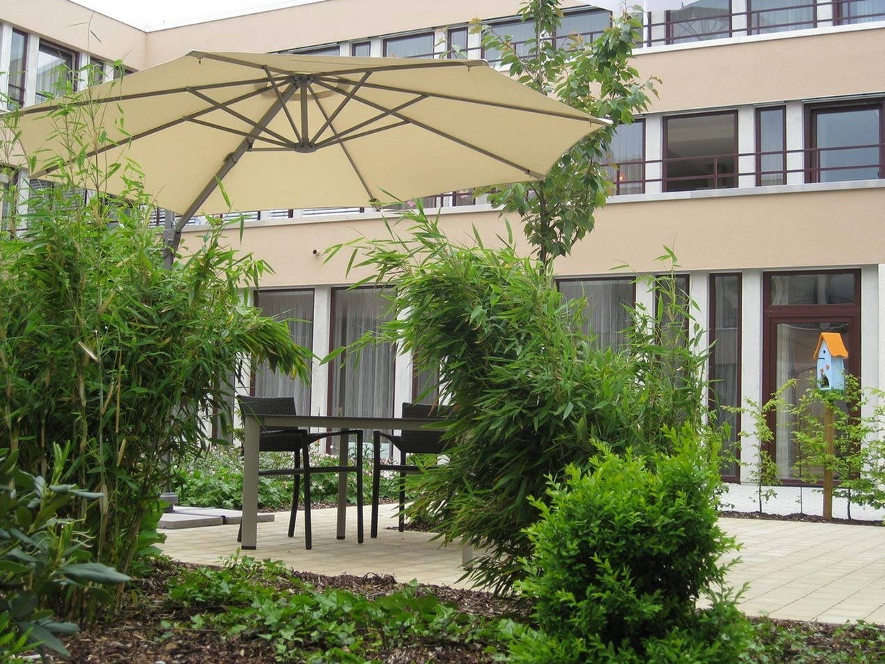Garten vom Seniorendomizl Haus Michael in Ulm-Böfingen