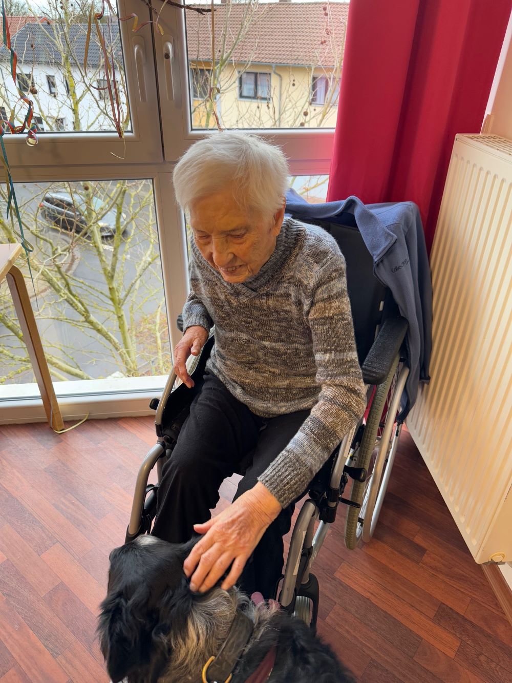 Besuchshunde Finley und Elvis im Haus Antonius