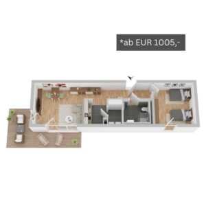 Grundriss Seniorenresidenz Osterholz-Scharmbeck Wohnungstyp 3
