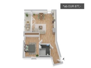 Grundriss Wohnungstyp 2 - Wohnanlage Alsdorf-Kellersberg