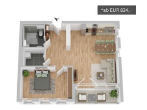 Grundriss Wohnungstyp 7 - Wohnanlage Alsdorf-Kellersberg