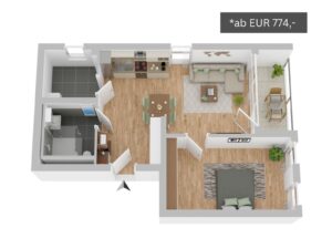 Grundriss Wohnungstyp 8 - Wohnanlage Alsdorf-Kellersberg