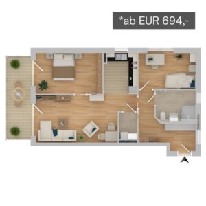 BeWo in Regen Wohnungstyp 1