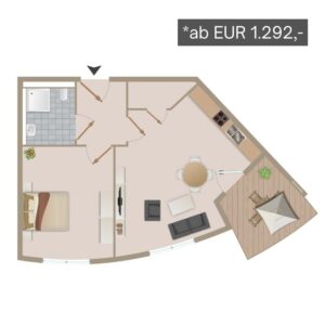 Wohnungsumriss 1 Barrierefreies Wohnen in Sankt Augustin
