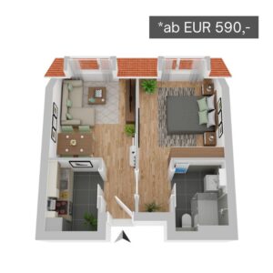 Musterzimmer 4 in der Wohnanlage Am Alten Stadttor in Bad Münstereifel4