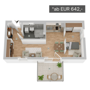 Wohnungstyp 5 im Seniorendomizil Haus Konrad in Senden