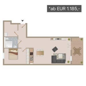 Düren-Gürzenich BeWo Wohnungstyp 4