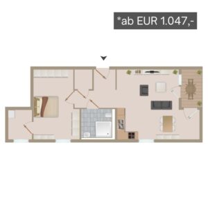 Düren-Gürzenich BeWo Wohnungstyp 6