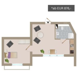 Wohnungstyp 3 Betreutes Wohnen Königswinter